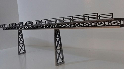 Model Railway Single Track Viaduct Bridge Kit OO Gauge Laser Cut 3mm MDF 58cms Long