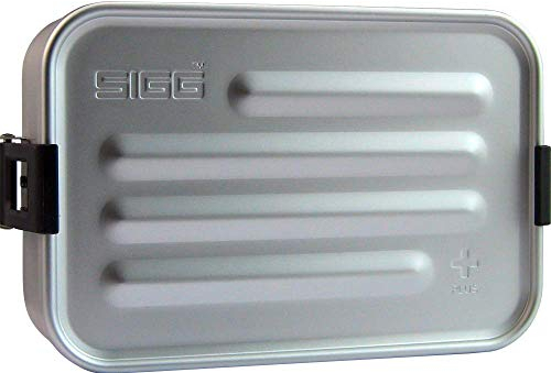 Sigg - Lunch Box Aluminium - Metal Box Plus - Avec Compartiments - Design Primé - Étanche - Extrêmement Légère - Sans BPA - Alu - Taille S - 170 x 117 mm