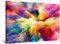 Startonight Bilder Wolken Farben Wolken - Leinwandbilder Moderne Kunst - Abstrakte Wanddeko Kunstdrucke - Wandbilder XXL Wohnzimmer Groß Wand Bild 80 x 120 cm, Tag Nacht Effekt, Elegante