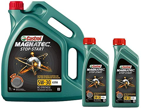 Motorenöl 5W-30 Magnatec Stop Start A3/B4 [7 L] Castrol SET159BBC7L Öl Schmierung