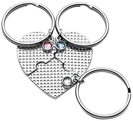 VALICLUD Nouveauté Porte-Clés pour 3 Meilleur Ami pour Toujours Et Toujours Correspondant Porte-Clés pour Amis