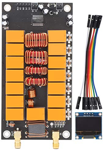 Dilwe Mini sintonizzatore Automatico per Antenna ATU-100, Scheda sintonizzatore Antenna 400mA con Schermo finito, Kit Fai-da-Te componenti Tester Antenna