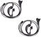 Movilideas - 2 Auriculares Walkie con Micrófono PTT Compatible con Motorola 1 Pin Auricular