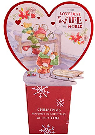 Hallmark 25519675 Weihnachtskarte, Motiv: niedliche Landbegleiter, Pop-Up-Design