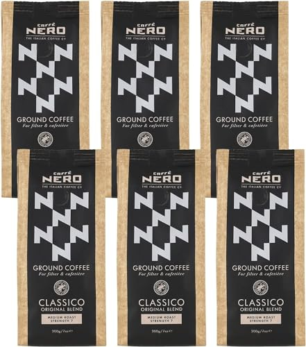 Caffè Nero Ground Coffee (6 x 200g, Classico Filter)