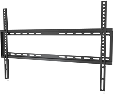 ARLI TV Wandhalterung Slim 32-75 Zoll | Flach & platzsparend | Neigbar bis -8° | Wandabstand nur 22 mm | VESA 50x50 bis 400x400 | Belastbar bis 45 kg | Wandhalter Für LED LCD OLED Curved TVs
