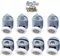 LOUIKAY Rotelline Box Doccia 23mm Roller Ruota Della Roulette Per Porta Della Doccia, Porta Scorrevole Ruote Bagno (8pcs)