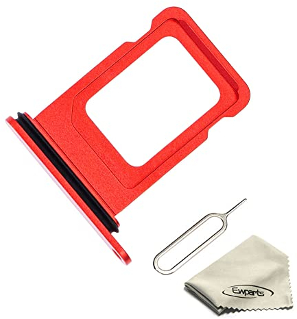 SIM-Kartenhalter Ersatz für iPhone 13 SIM-Tray kompatibel mit iPhone 13 SIM-Tray Holder Slot 2021 6,1 Zoll (rot)