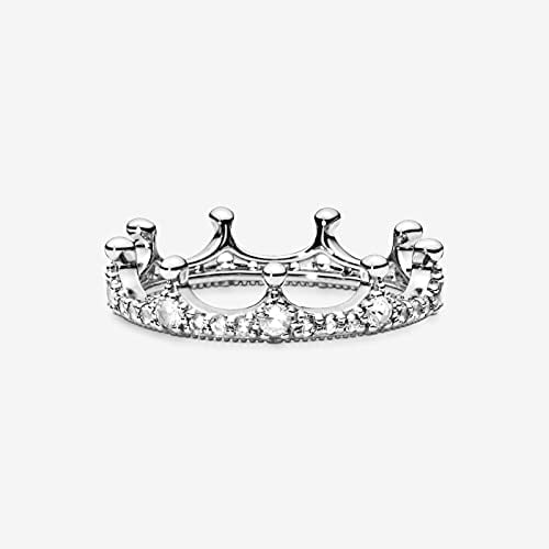 SUYGGCK Rings Frauenringe Klare Funkelnde Kronenringe Für Frauen Engagement Jubiläum DIY -Schmuck-9