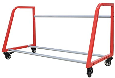 Reifenregal 127cm Langes Reifenregal mit Rädern, Bewegliche Tragbare Felgennaben-Mehrreifengestelle aus Metall, für Carport, Landschaft, Bauernhof, Werkstatt, Garage