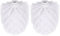 2Pcs Replacement Toilet Brush Head,Durable Round Toilet Cleaning Brushes Head,Plastic Universal Toilet Brush Head Bathroom Accessory,Suitable for Brush rods with a Diameter of 12mm(White)
