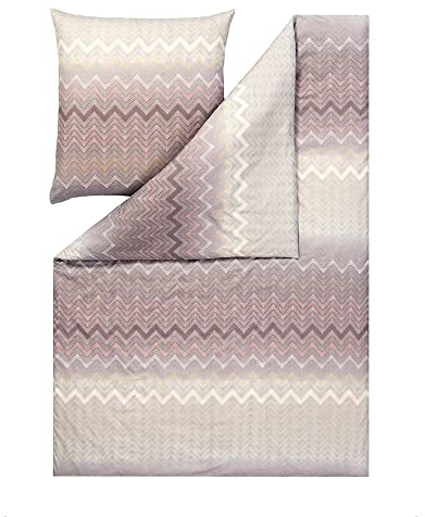 ESTELLA Bettwäsche Nikita Mako Batist (Puder 202, 1 x 80x80 + 1 x 135x200 cm)