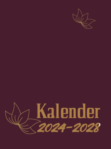 Kalender 2024-2028: Monatskalender| A4-Monatsplaner, 5 Jahre 2024–2028, 1 Monat, 2 Seiten, von Januar 2024 bis Dezember 2028, Geschenkidee für Männer, Frauen, Erwachsene und egal, ob Sie arbeiten.