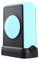 YOWU Crystal Headphone Stand - 3 in 1 Multiport Dock Headest Stand with 10 Magical Light Modes - RGB Headphone Holder for Desk.Compatible with AirPods Max,etc (Black)