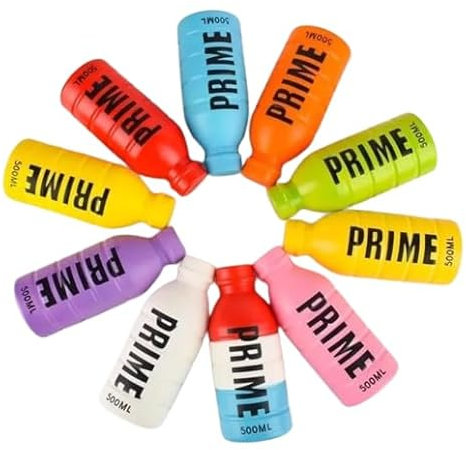 YSAMAX Prime Bottle Squishy Toys, Compact And Lightweight, Decorative Items, Stress Relief, And Endless Amusement, Multi-Purpose Fun, Best Gift Idea for For all Ages, Pack Of 4, (Random Colours)