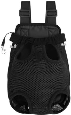 Porte-Chiens Sac à Dos, Jambes à l'arrière du Porte-Chiens orienté vers l'avant, porteuse à Poitrine Avant de Compagnie pour Le Voyage, Sac Dos de rocaille Mains Libres avec des Chiots de Chiens
