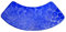 WAZUBC Tapis de Bain Incurvé en Forme D'éventail, Antidérapant Lavable Absorbant Doux et Confortable Tapis de Salle de Bain en Forme D'éventail pour Douche Circulaire (Bleu)