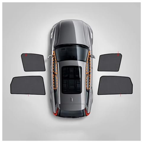 Parasoles para Ford para Fiesta Hatchback 2008-2017 para WT B299 B409 Parasol Magnético A Prueba De Luz Cortina De Parabrisas De Ventana Lateral sombrilla de Coche(4pcs)