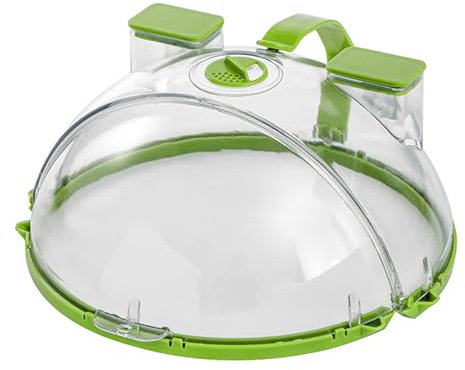 ZOOMIMI Práctica tapa plegable para microondas con tecnología de inyección de agua para un calentamiento uniforme