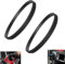 HSTWODE 2 Stück Bandsäge Gummiband Gummiring für 6 Zoll Holzbearbeitung Bandsäge kompatibel (6inch, Schwarz)