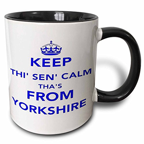Ceramic Mugs Personalised Tea Cups 330Ml, Keep Thi Sen Calm This from Yorkshire Mug Cup Humour for Friend Celebration Tea