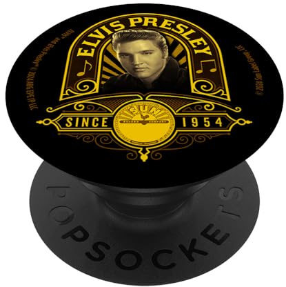Sun Records X Elvis Presley Since 1954 Goldener Rahmen PopSockets Klebender PopGrip