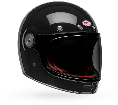 Bell Bullitt GT Solid ECE Helm – Bessere Belüftung, Neue Visierdichtung, werkzeuglose Montage, moderner Komfort für Straßenliebhaber, Farbe: Black, Größe: M