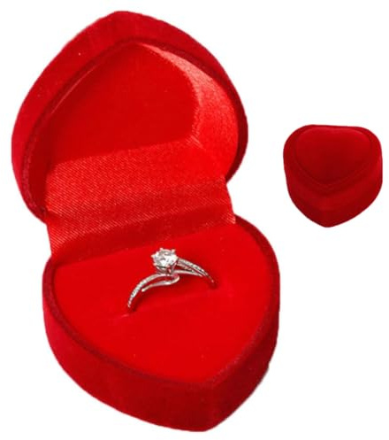 GXGM Velours Boite a Bijoux,Boite a Bague,Utilisée Pour Le Mariage,Les Fiançailles,L'affichage de Bague