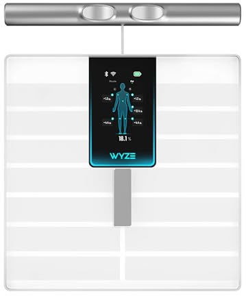 Wyze Scale Ultra BodyScan Smart Scale with Handle – Wi-Fi & Bluetooth Body Composition Scale for Weight, BMI, Body Fat, Muscle Mass, and Segmental Measurement, White