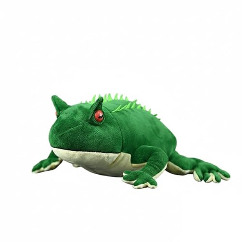 Wyvix Realistisches Beelzebufo-Plüschtier – 21 cm großes, weiches prähistorisches „Teufel“-Kuscheltier mit stacheligem Rücken