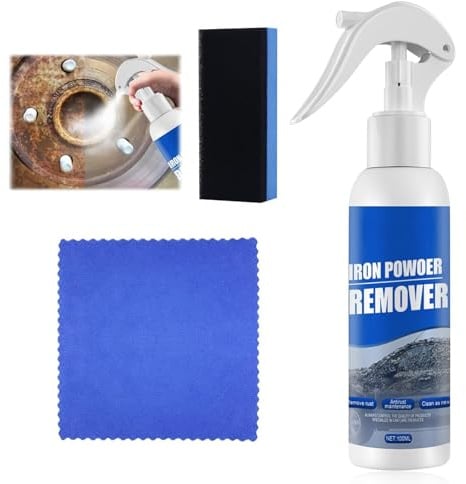 KUIRUNRX Rust Remover Sprayer, Iron Powder Remover for Car, Multi-Purpose Rust Remover for Metal, Bicycle, Car, Bicycle Chain, 100 ml