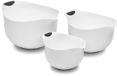Cuisinart Set of 3 BPA-free Mixing Bowls, White