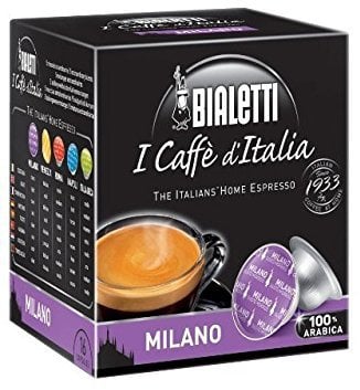Bialetti Milano Espresso Capsules, 128 Count