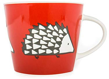 Keith Brymer Jones Collaboration Range - Scion Living Mug Spike Ceramic Mug - Gift Boxed - Red - 350ml