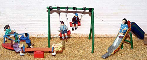 Langley Models Children's Playground scene OO Scale UNPAINTED Model Kit F152