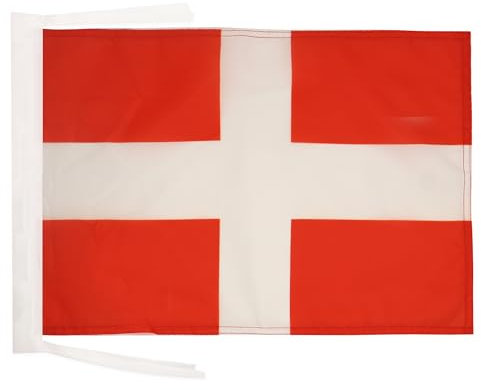 AZ FLAG - Drapeau Savoie - 45x30 cm - Pavillon Savoyard 100% Polyester Avec Deux Cordelettes - 20g