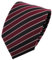 TigerTie Designer Krawatte in rot weinrot bordeaux schwarz silber gestreift