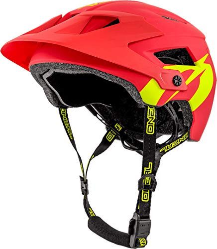 O'NEAL | Mountainbike-Helm | Enduro Downhill | Leichtgewichtiger All Mountain Helm, Einfache Justierung, schweißabsorbierendes Polster | Defender Helmet SOLID | Erwachsene | Rot | Größe XS/M
