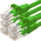 1aTTack.de 10m Cavo di Rete verde - 5x - Cat.6 Ethernet Gigabit Lan RJ45 10 100 1000 Mbit s - Cavo Patch UTP compatibile con Cat.5 Cat.5e Cat.7 Cat.8 - verde - 5x - 10m