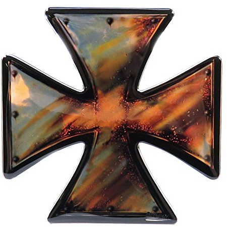 Tankpad 3D Eisernes Kreuz Motorrad Auto Aufkleber Rostig Optik Sticker 910050VA