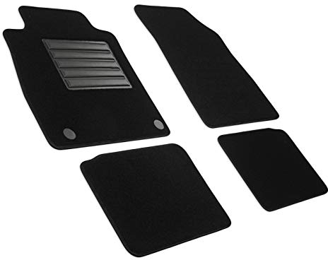 MDM SP-7476 Fußmatten Velours Autoteppich passend für Nissan Micra (K14) 03.2017>, black