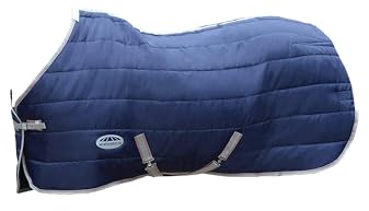 Weatherbeeta Comfitec Medium 210d Channel Quilt Standard Stalldecke (105cm) (Marineblau/Silber/Rot)