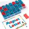 FUQUN Magnetic Letters for Children 212 Pcs-Uppercase Lowercase kit with Double-Side Magnetic Board-Foam Magnetic Alphabet Letters for Kids Preschool Spelling and Learning,Foam Fridge Magnets for Kids