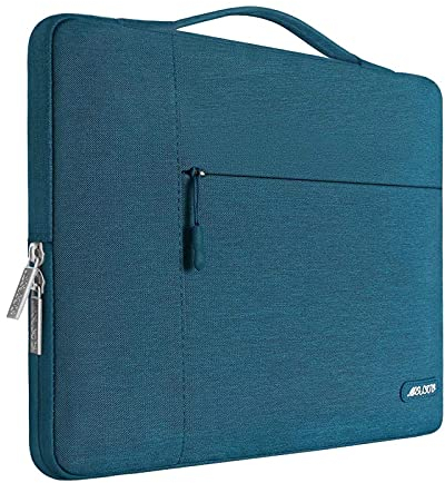 MOSISO Laptop Case 15 inch, 15 inch Laptop Sleeve with Handle Compatible with MacBook Air 15 M3 A3114 M2 A2941 2025 2024 2023, Dell XPS 15 Plus, Polyester Multifunctional Computer Bag, Deep Teal