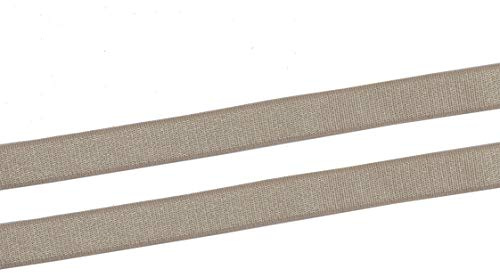 YYCRAFT 3/8 Inch 10mm Bra Strap Elastic Band Trim Elastic Ribbon Craft Sewing(20 Yards,Tan)