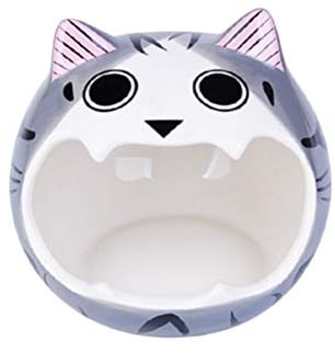 VILLCASE Haustier-Keramiknest für Hamster, Versteck für Sommer, kühlendes Schlafnest für Rennmäuse, Mäuse, Chinchillas (grau)