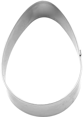 BekkiB 3325 - Ausstecher Osterei - Maße ca. 5,5 cm - Keks-Ausstecher aus Edelstahl, auch geeignet für Linzer Plätzchen