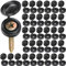 HNYYZL 150 PCS Screw Caps, Plastic Hinged Screw Cover Caps Black,Snap Washer Covers Flip Tops Screw Protection (S size)