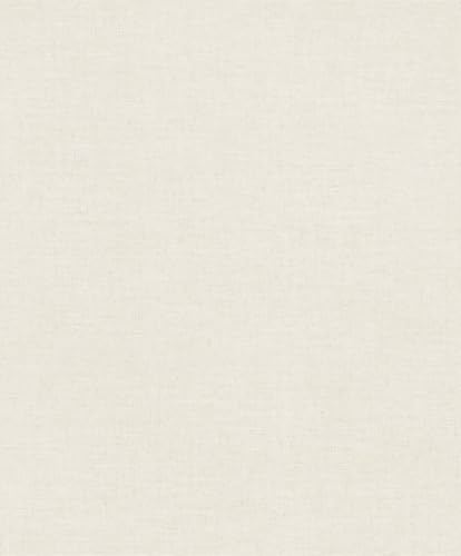 Erismann Tapete | Kollektion Casual Chic | 10262-26 | Vliestapete | Einfarbig | 0.53 x 10.05 m | Creme | Wohnzimmer | Flur | Büro | Küche | Wohnräume