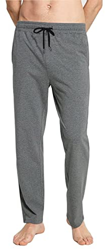 FGFD&OU Pantaloni Sportivi Uomo Cotone Pantaloni Lunghi da Umom Joggers Slim Fit Pantaloni Tuta Palestra Running Fitness Pants con Tasche per L'Estate Inverno (Grigio Profondo, XXL)